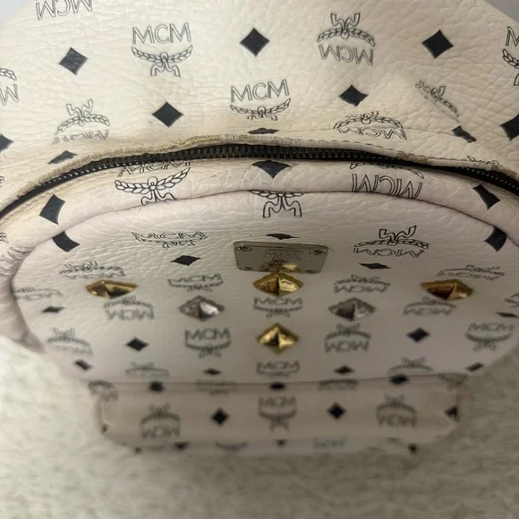 Authentic MCM Studded Backpack - Picture 7 of 14